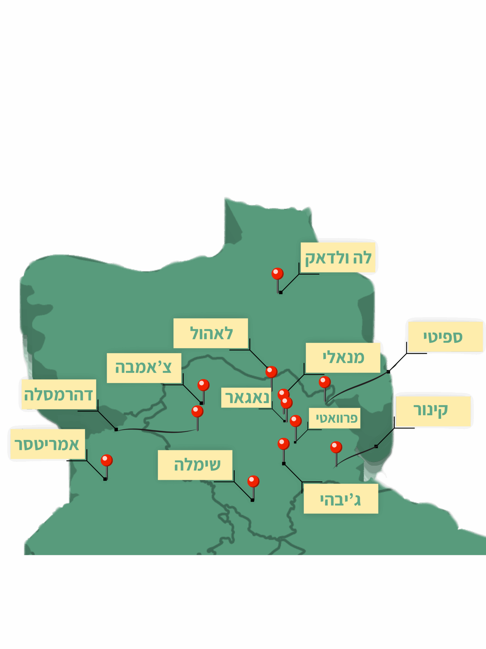 מפת צפון הודו