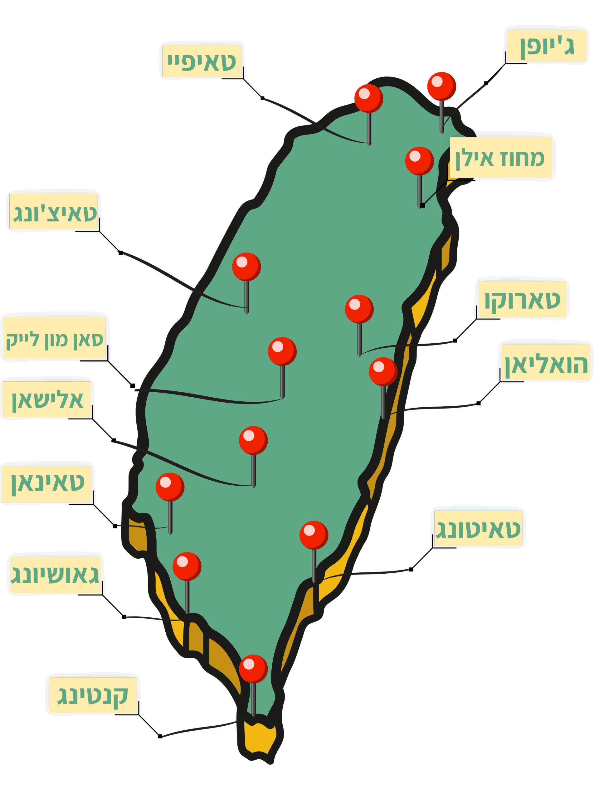 מפת טאיוואן