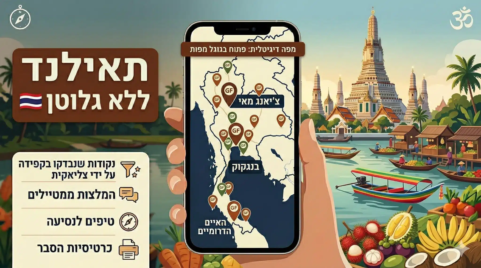 מפה ללא גלוטן - תאילנד