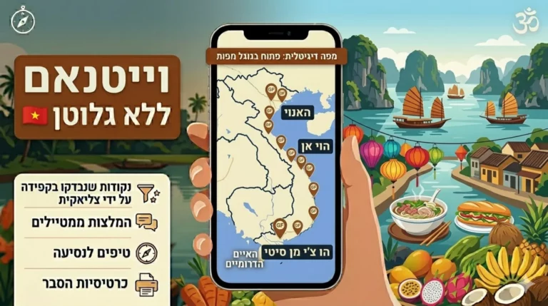 מפת וייטנאם - ללא גלוטן