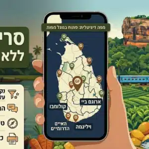 מפת סרי לנקה - ללא גלוטן